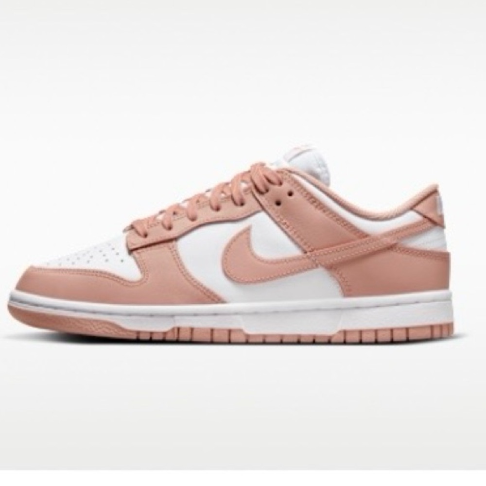 Nike Dunk Low White and Blush Pink Sneaker